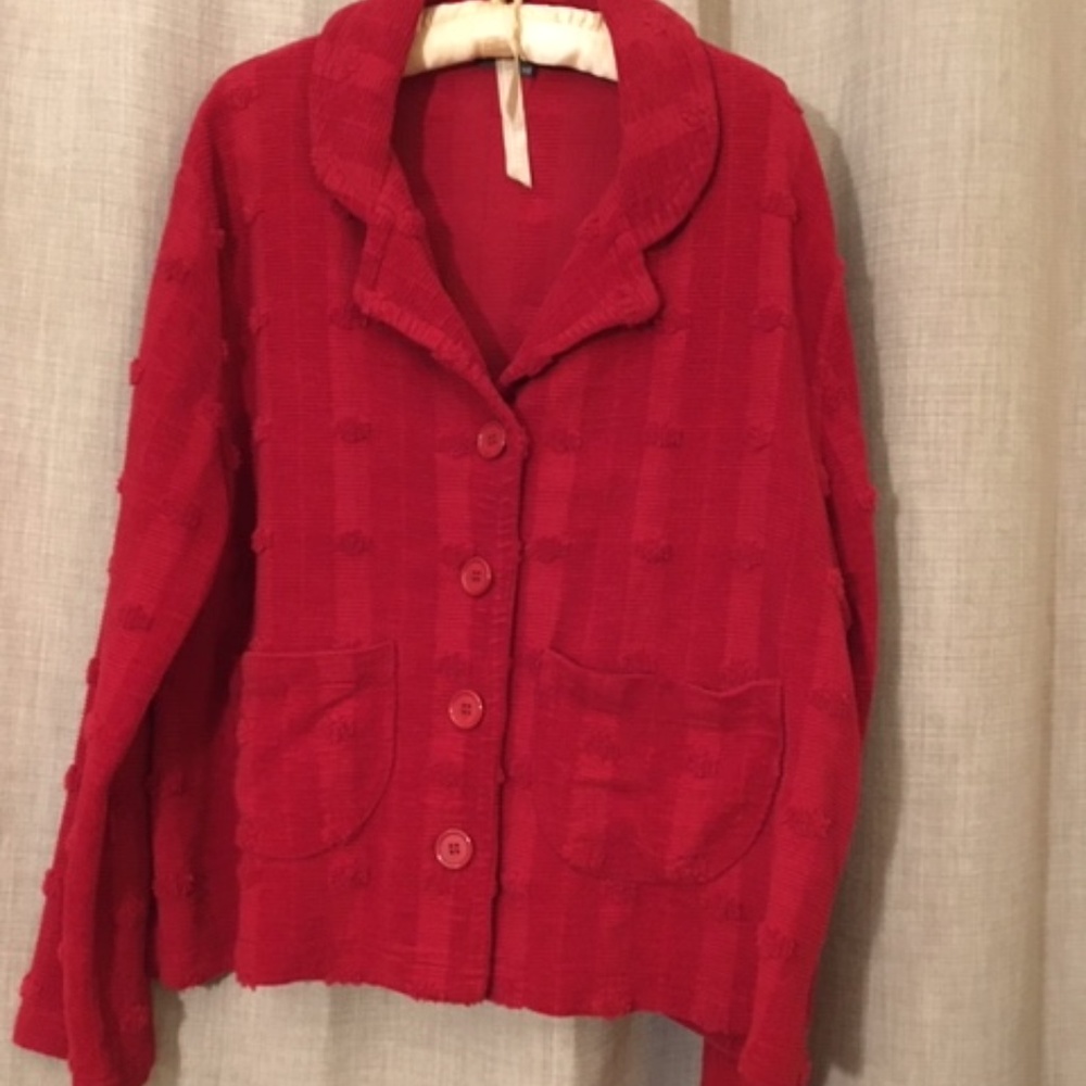 Christy Allen red blazer jacket XL